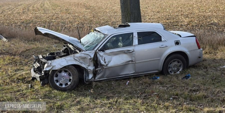 Wypadek dwóch aut osobowych na drodze wojewódzkiej nr 382