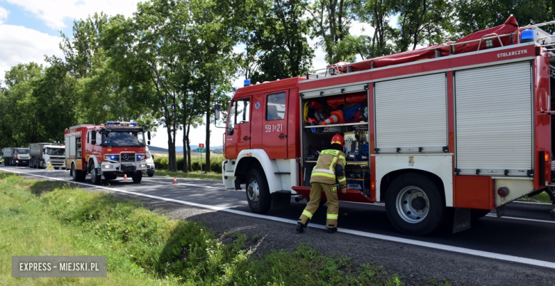 Zderzenie pojazdów na drodze krajowej nr 8