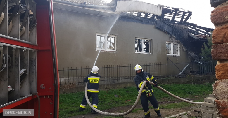 Pożar zabudowań gospodarczych w Zwróconej