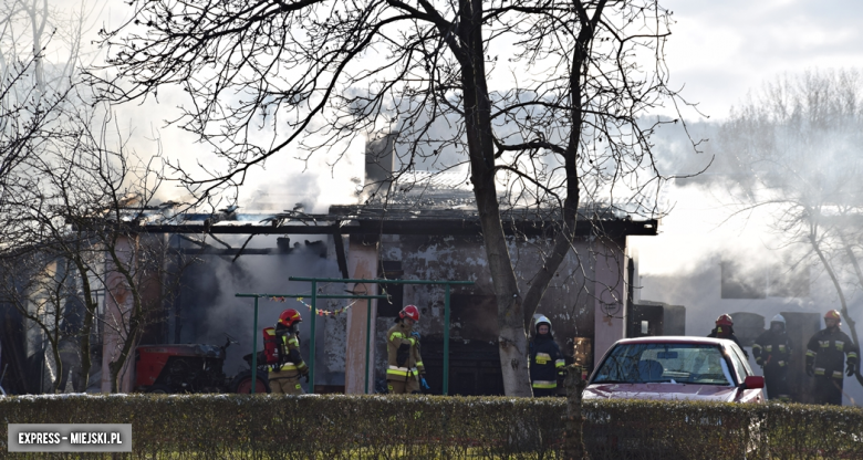 Pożar budynku gospodarczego w Brzeźnicy