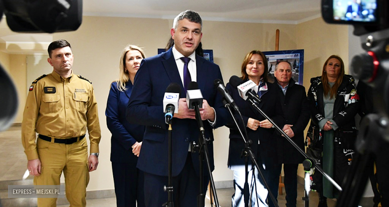 Konferencja prasowa w Olbrachcicach Wielkich