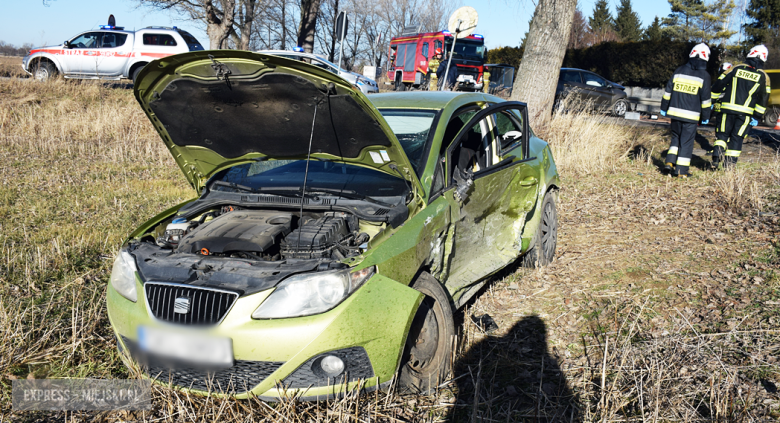 Zderzenie forda i seata w Strąkowej
