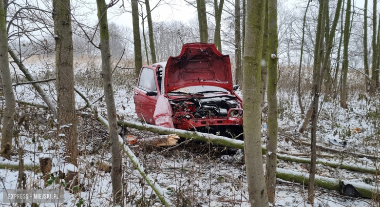 Seicento wypadło z drogi w Kluczowej