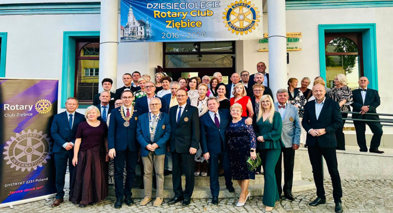 	10 lat Rotary Club Ziębice. Jubileusz działalności i pomocy lokalnej społeczności