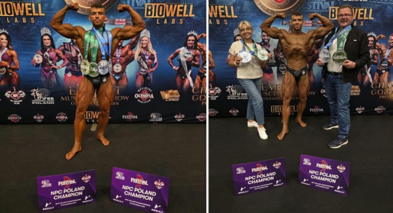 Bartosz Józwiszyn z kolejnymi medalami w kulturystyce. Cztery razy na podium w dwa dni