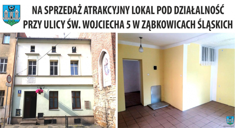 Powierzchnia lokalu wynosi 38,22 m2,
położony jest na parterze budynku i
składa się z trzech pomieszczeń biurowych i przedpokoju. Do lokalu przynależy piwnica o pow. 0,81 m2. Wyposażony jest w przyłącza instalacji elektrycznej, wodno-kanalizacyjnej