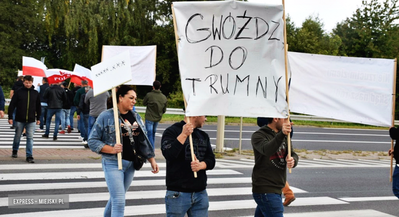 Protest rolników na krajowej ósemce