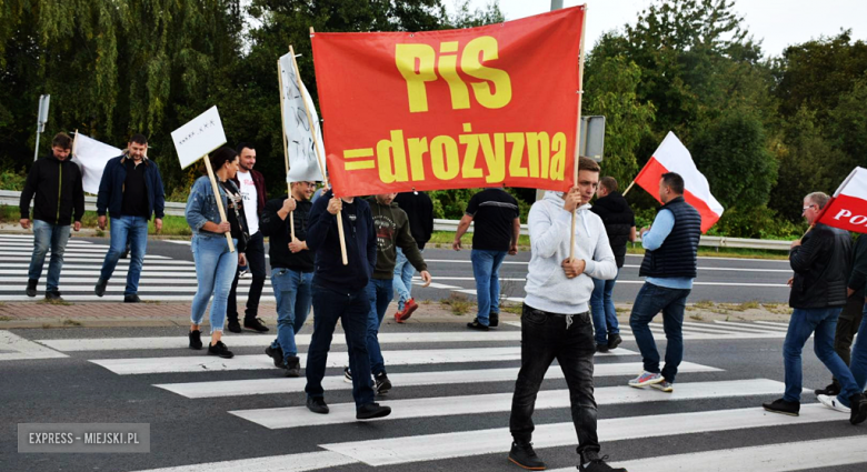 Protest rolników na krajowej ósemce