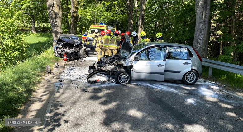 Zderzenie passata i forda na drodze wojewódzkiej nr 390
