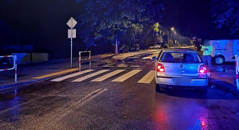 Potrącenie na przejściu dla pieszych w Ziębicach