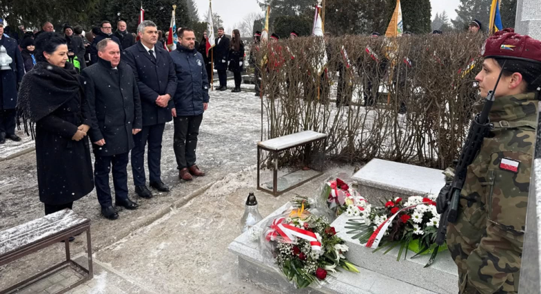 Uroczyste odsłonięcie pomnika Jakuba Kasprzyka w Ząbkowicach Śląskich