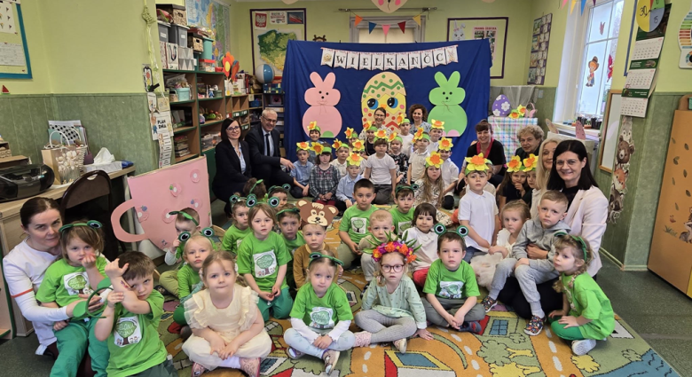 Radosne powitanie wiosny w przedszkolu „Zielona Dolina”