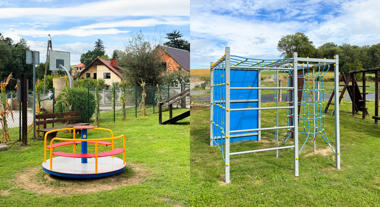 Nowe wyposażenie placu zabaw w Czerńczycach