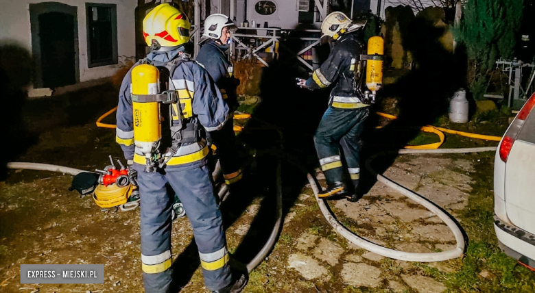 Nocny pożar na terenie agroturystyki w Baldwinowicach