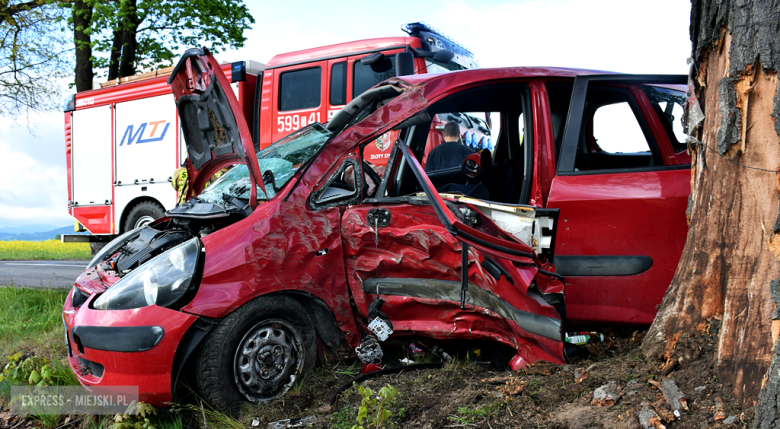 30-latek stracił panowanie nad autem i uderzył w drzewo
