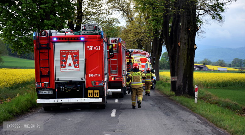 30-latek stracił panowanie nad autem i uderzył w drzewo