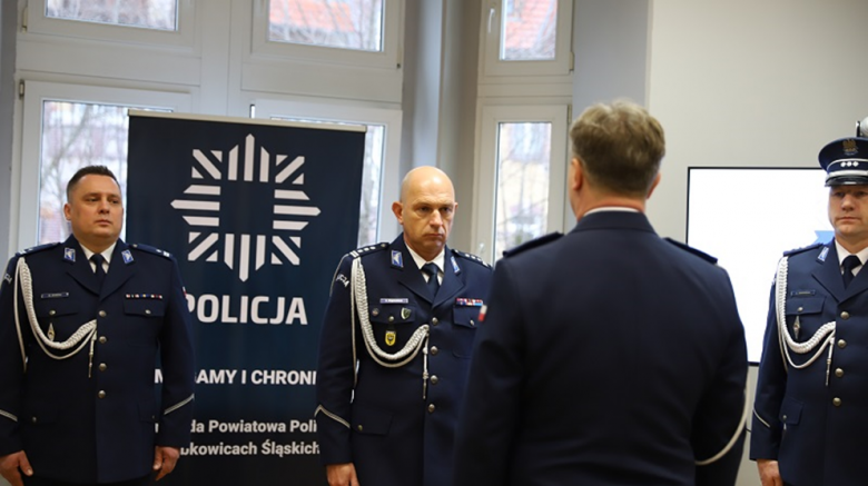 Uroczyste powierzenie obowiązków nowemu Komendantowi Powiatowemu Policji w Ząbkowicach Śląskich