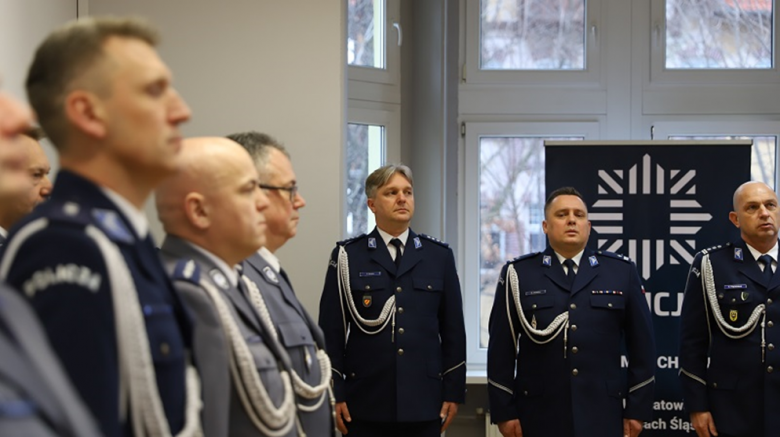 Uroczyste powierzenie obowiązków nowemu Komendantowi Powiatowemu Policji w Ząbkowicach Śląskich