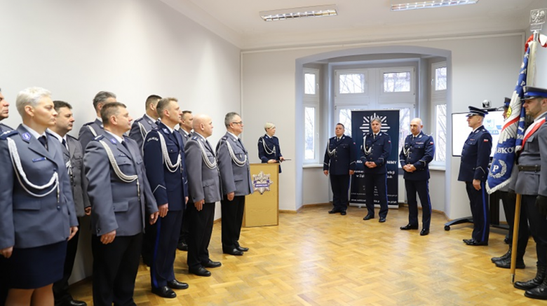 Uroczyste powierzenie obowiązków nowemu Komendantowi Powiatowemu Policji w Ząbkowicach Śląskich