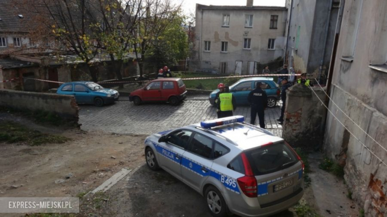 Policja na miejscu zdarzenia