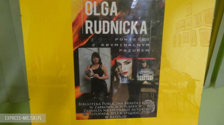 Spotkanie z Olga Rudnicką w ząbkowickiej bibliotece