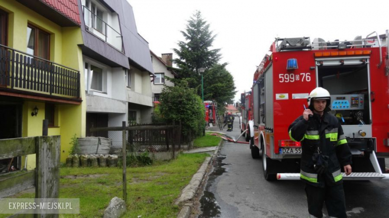 Pożar budynku mieszkalnego na ul. Jagiellonów