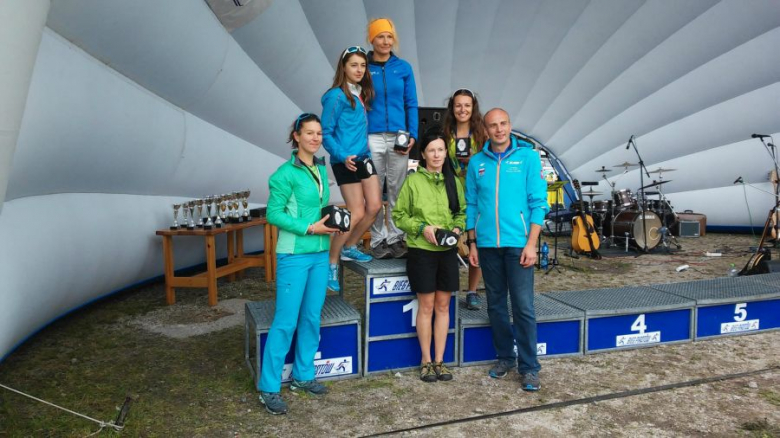 Agnieszka Malik na podium 