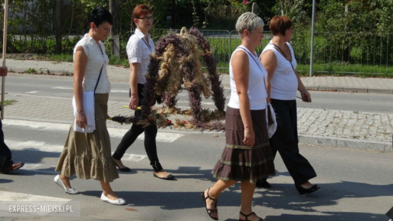 Przejście korowodu dożynkowego