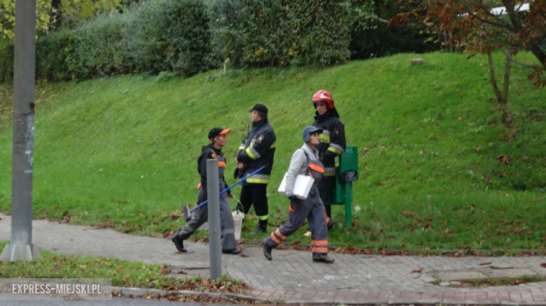 Wyciek nieznanej substancji do studzienek kanalizacyjnych