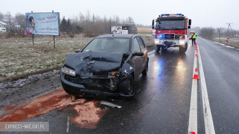 Fiat punto zderzył się z citroenem