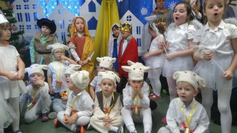 Wigilia w przedszkolu „Zielona Dolina” w Mąkolnie