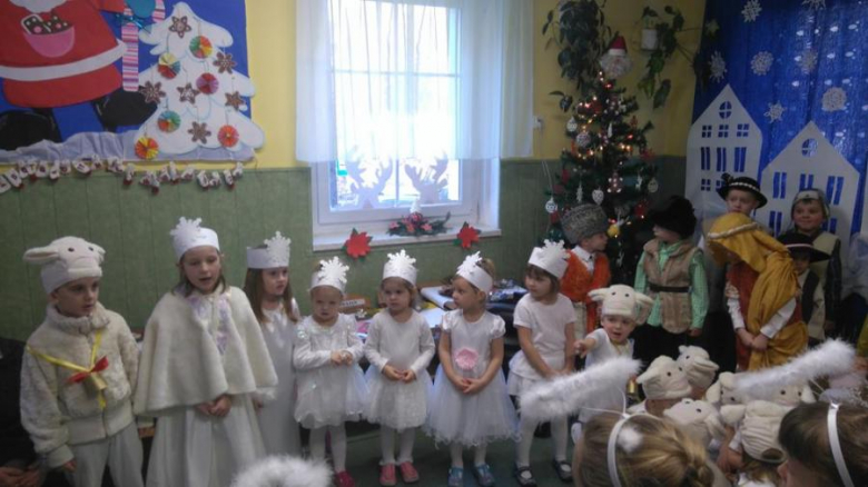 Wigilia w przedszkolu „Zielona Dolina” w Mąkolnie