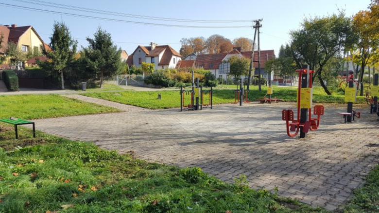 Siłownia zewnętrzna przy ul. Osińskiej w Ziębicach