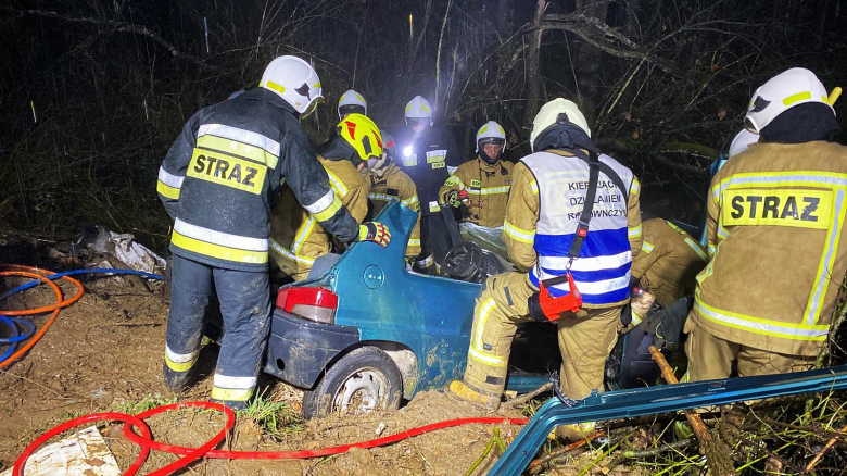 Ćwiczenia strażaków-ochotników w Krzelkowie