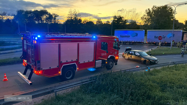 Zderzenie audi i bmw na krajowej ósemce w Ząbkowicach Śląskich