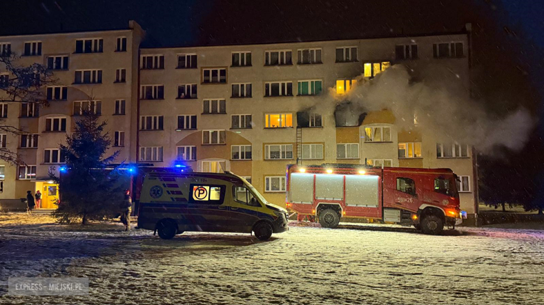 Pożar mieszkania w budynku wielorodzinnym na ul. Jasnej