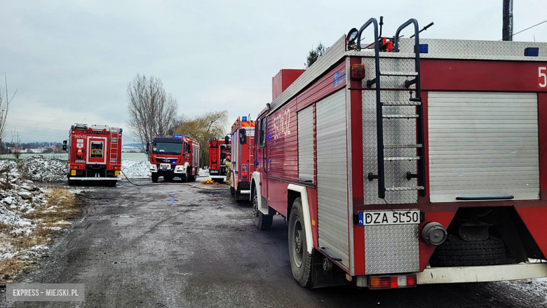 	Pożar budynku po byłej cegielni w Olbrachcicach Wielkich