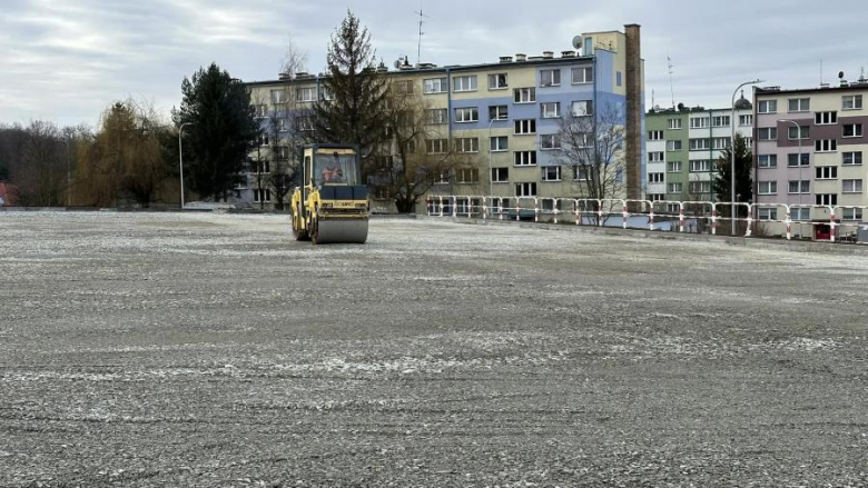 Piątkowa wizyta na placu budowy ulicy Różanej w Ziębicach