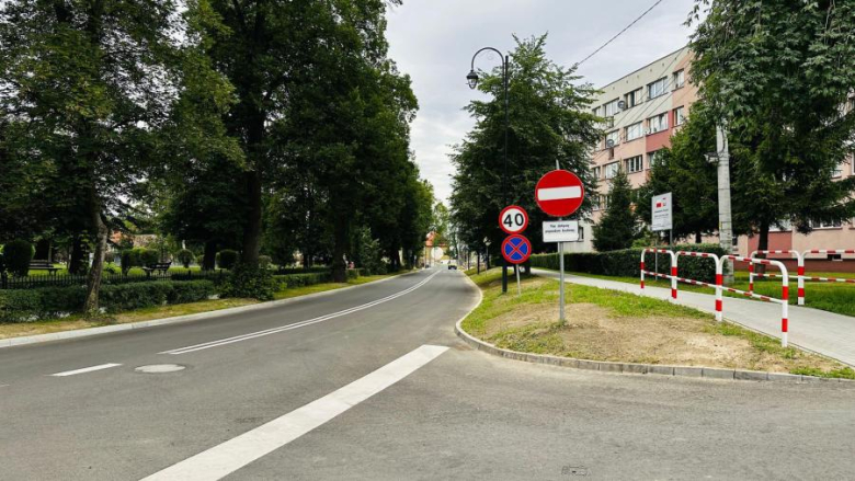 Gminny odcinek ulicy Wałowej po odbiorze technicznym 