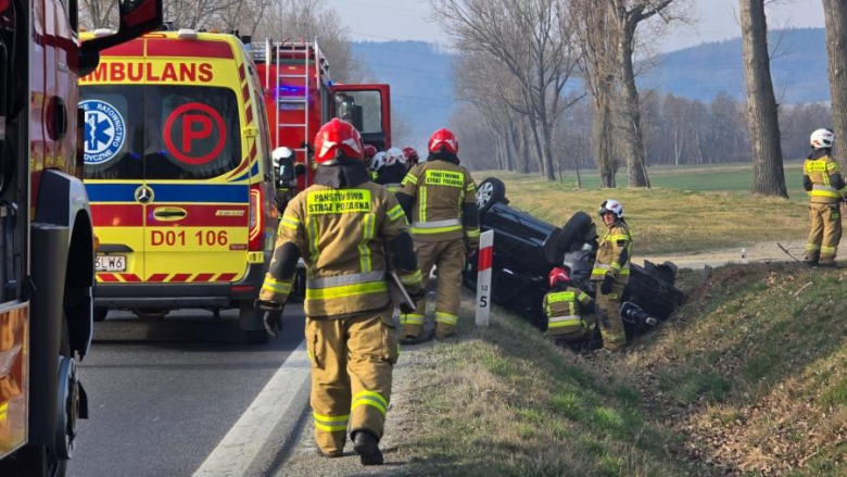 Dachowanie volkswagena na krajowej ósemce