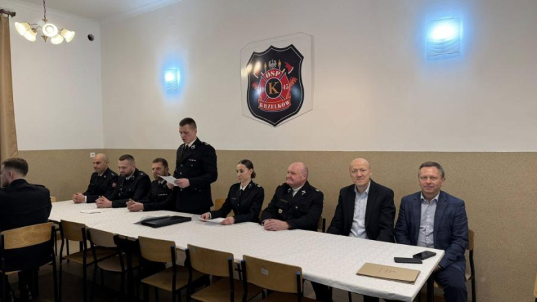 Zebranie sprawozdawczo-wyborcze OSP Krzelków – młodość, aktywność i konsekwencja w działaniu