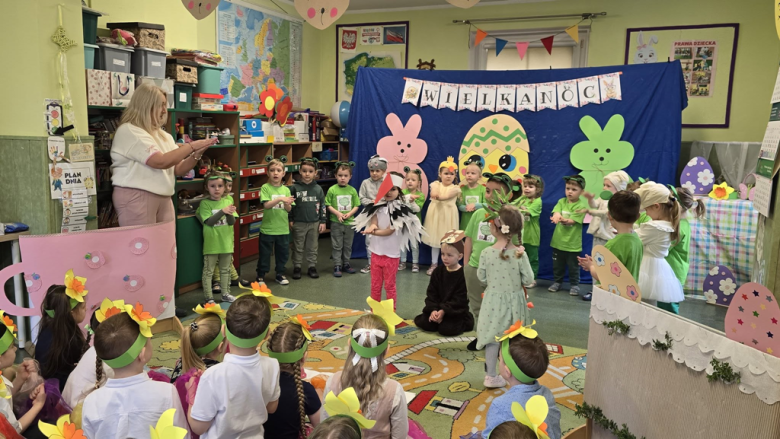 Radosne powitanie wiosny w przedszkolu „Zielona Dolina”
