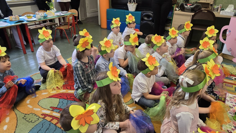 Radosne powitanie wiosny w przedszkolu „Zielona Dolina”