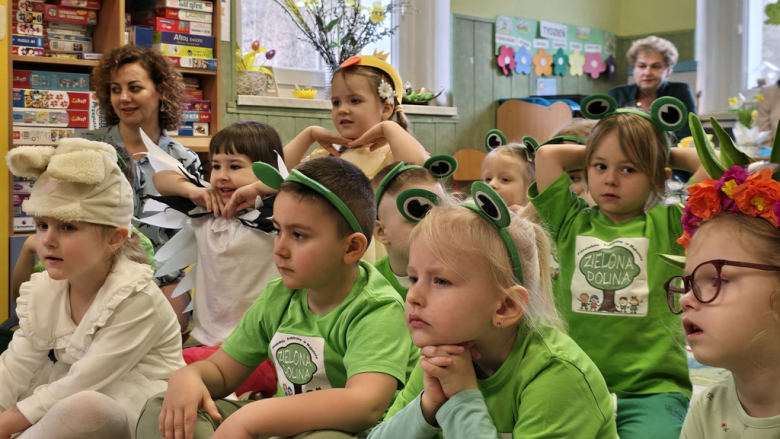 Radosne powitanie wiosny w przedszkolu „Zielona Dolina”