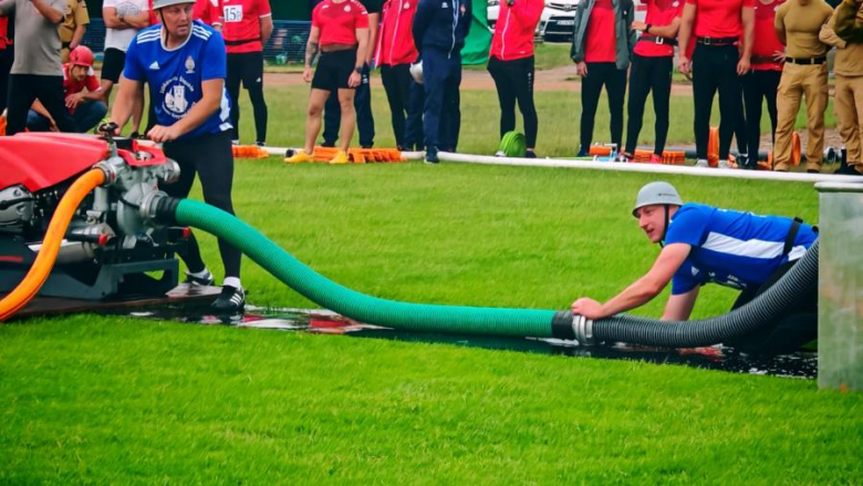 Strażacy-zawodowcy z Ząbkowic Śląskich mistrzami Dolnego Śląska w sporcie pożarniczym