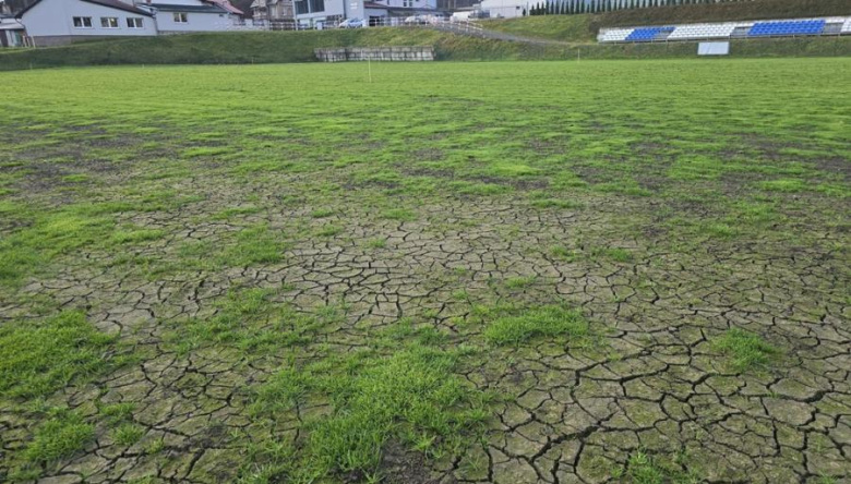 Ruszyły prace nad odbudową murawy stadionu w Bardzie