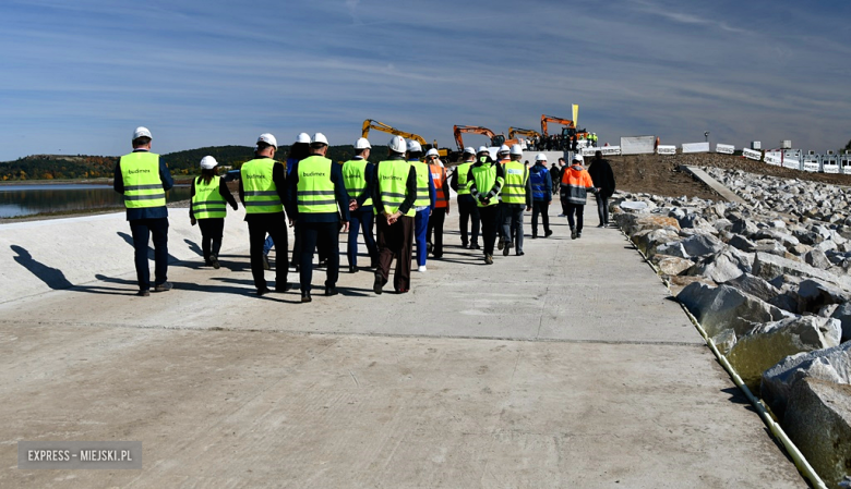 Zakończenie prac na zbiorniku wodnym Topola. Briefing prasowy