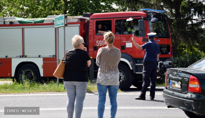 Zderzenie pojazdów na drodze krajowej nr 8