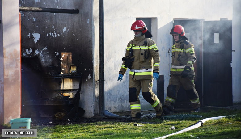 Pożar budynku gospodarczego w Brzeźnicy