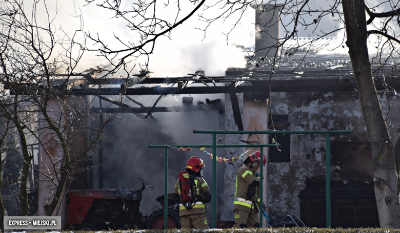 Pożar budynku gospodarczego w Brzeźnicy